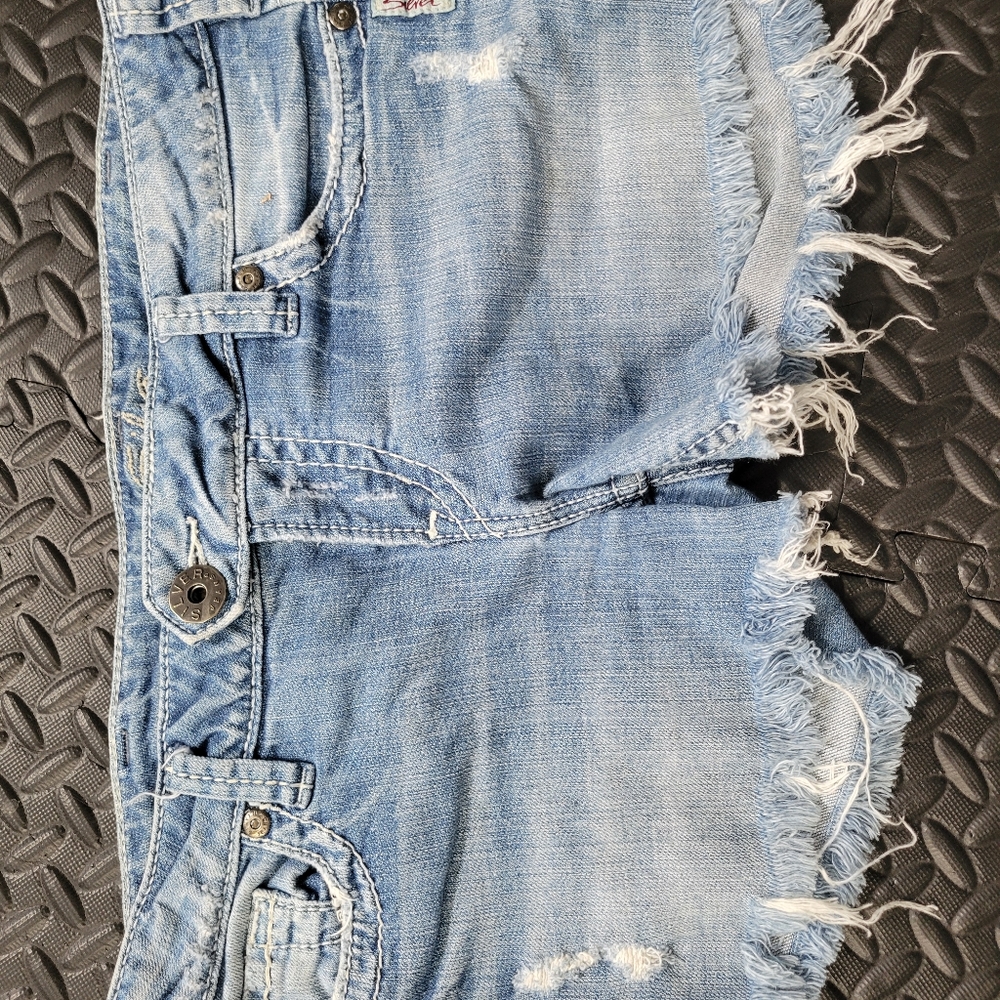 Silver Jean shorts
